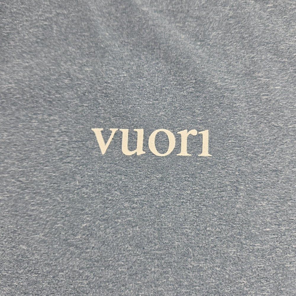 Vuori Mens XL Uluwatu Performance Tee Blue Heather V190 Training Shirt LS - Picture 3 of 6